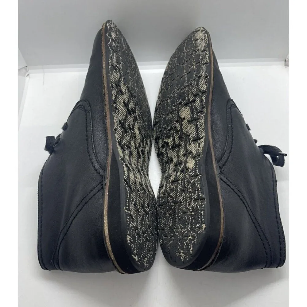 John Varvatos Star USA Men's Black Hipster Chukka Boots Leather Shoes Size 11M